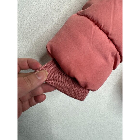 Old Navy Girls Small Better Frost Free Puffer Jacket Antique Coral Faux Fur - Picture 8 of 16